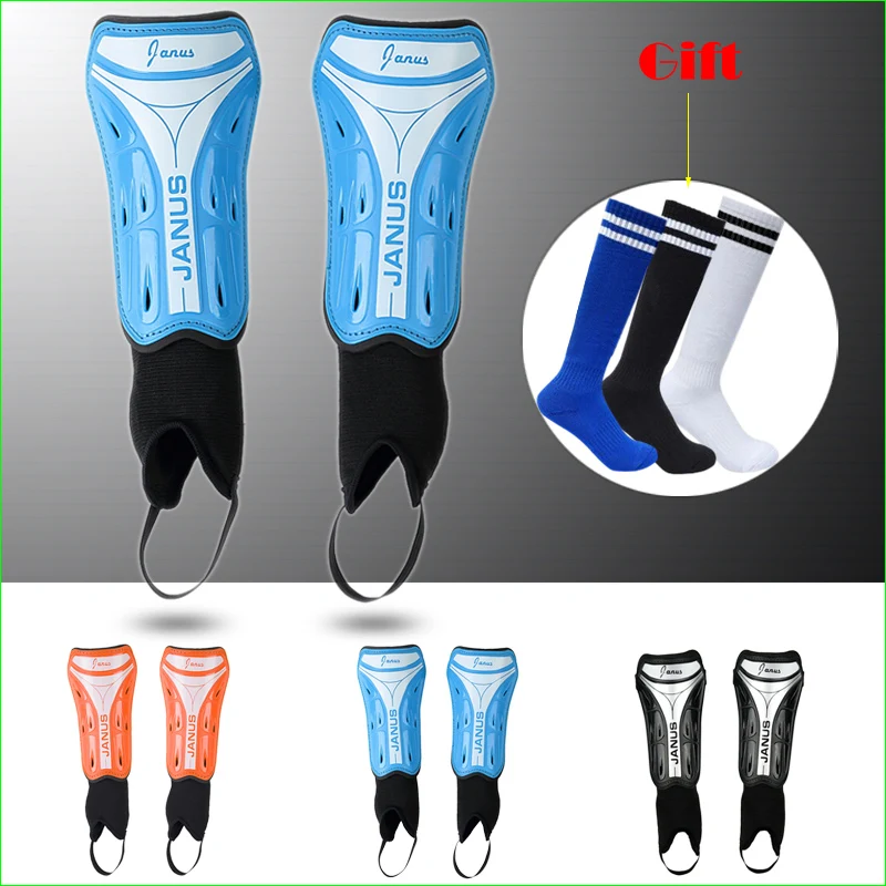 

JANUS Children Football Shin Guard Adult Soccer Leggings Protective Pads With Ankle Protection One Pair