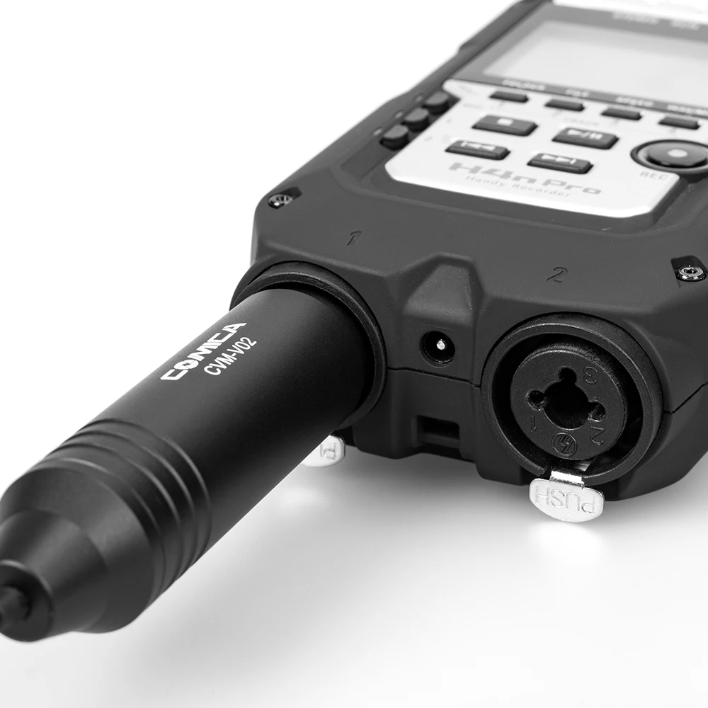 Comica Cvm-v02o 48v Phantom power всенаправленный XLR петличный микрофон с металлическим микрофоном для супер экранирования черного цвета