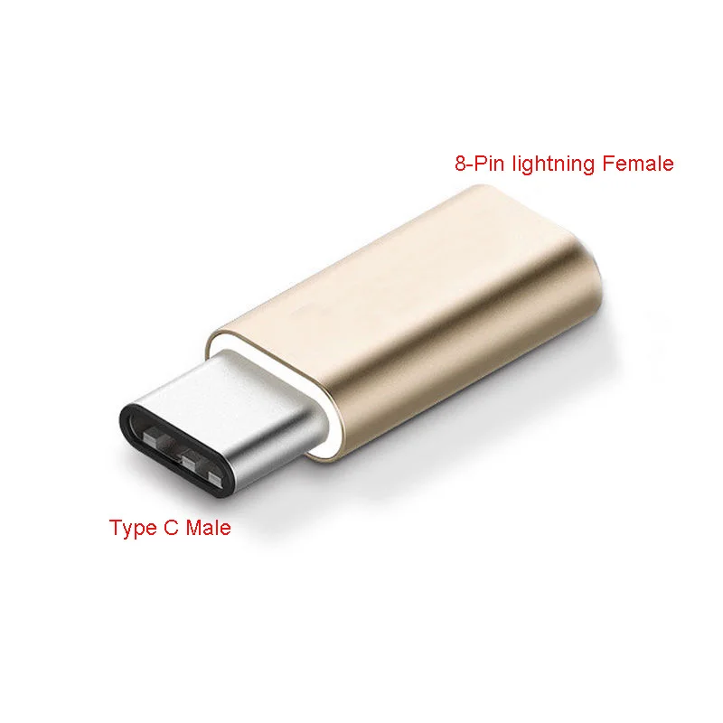 8-контактный адаптер с разъемом Lightning типа C для S8 LG G5 G6 V20 Oneplus 2 3 P9 P10 Android Phone