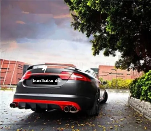 JINGHANG углеродное волокно заднего крыла багажника выступ Спойлеры для Jaguar XF 2009 2010