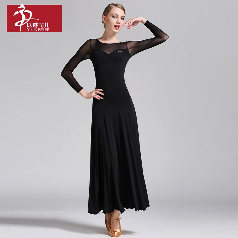

modern dance long sleeve dress
