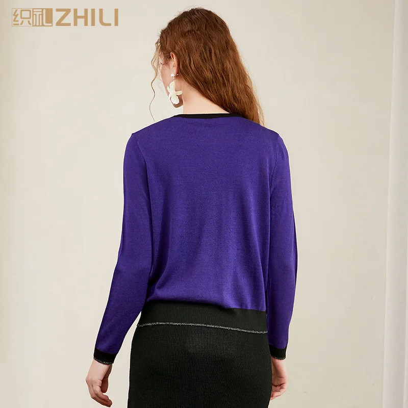 ZHILI Женский легкий свитер с вырезом лодочкой (S 4XL)| |