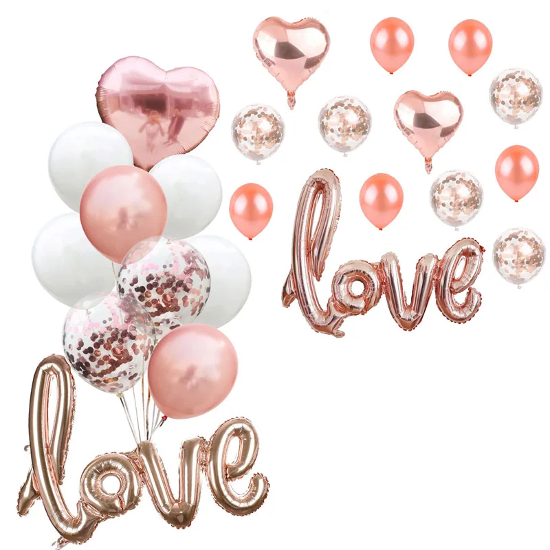 Невесты любовь шар Комбинации воздушного шара надувные шарики для Свадебная