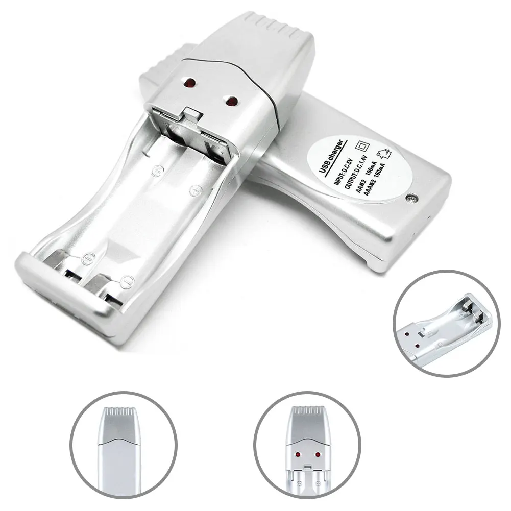 2 слота зарядное устройство для батарей AA / AAA Ni-MH USB | Электроника