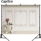 Фон для фотосъемки с изображением стены в европейском стиле романтический свадебный Настольный цветок фон для фотостудии