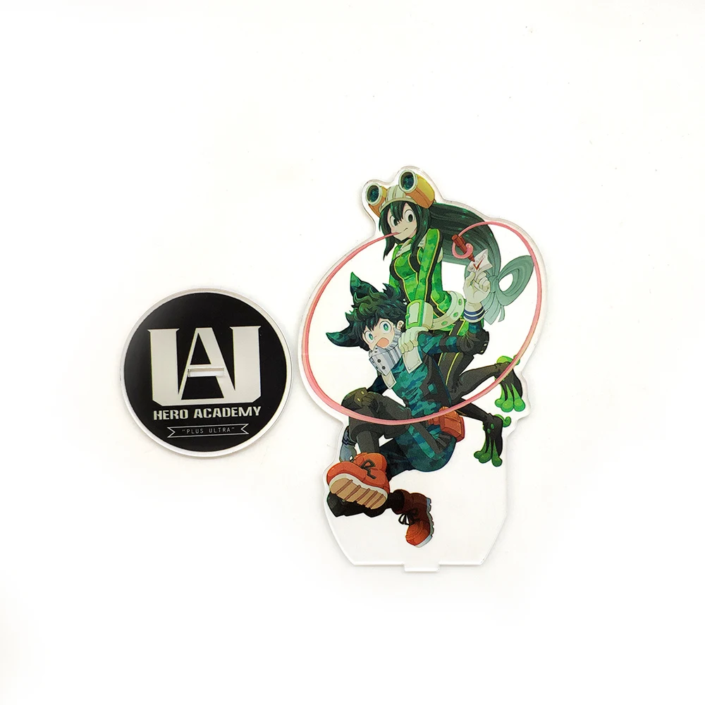 Love Thank boku no My Hero Academy Izuku Midoriya Asui Tsuyu фигурка на акриловой подставке модель двусторонняя пластина Держатель аниме