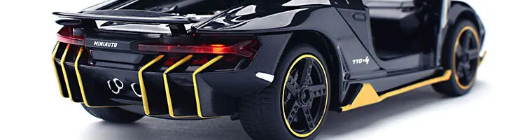 Литой спортивный автомобиль 1:32 модель моделирования металлический автомобиль сплав автомобили с подсветкой звуковые транспортные средства вытяните назад игрушки подарки для детей