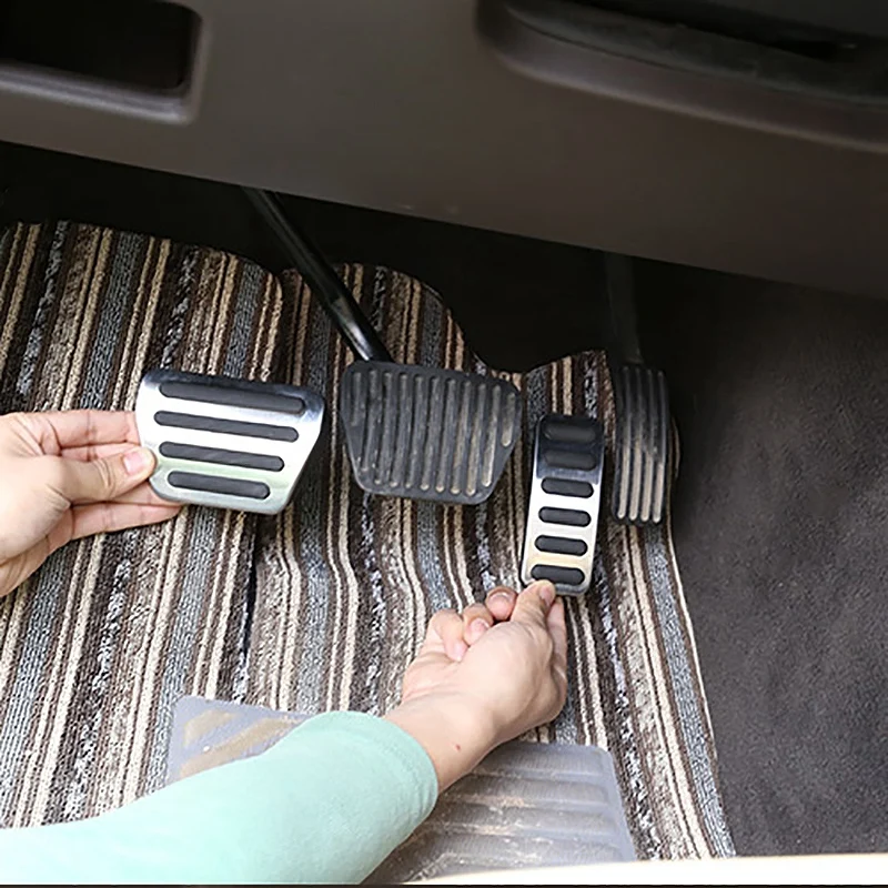 For Land Rover Discovery 5 Lr5 L462 No Drill Anti-Slip Fuel Brake Steel Pads Pedals Cover For Range Rover Sport
