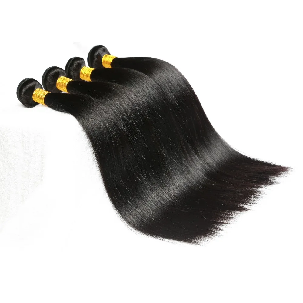 Bone Brazilian Straight Wig Human Hair Weave Bundles Wonder Beauty Wigs Natural Black 8-30 Inches Remy Headband wigs | Шиньоны и парики