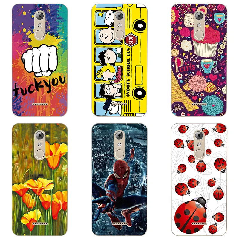 Soft Silicon phone case cover For BQ BQ-5504 Strike Selfie Max shell Painted TPU BQS 5504 Flower |