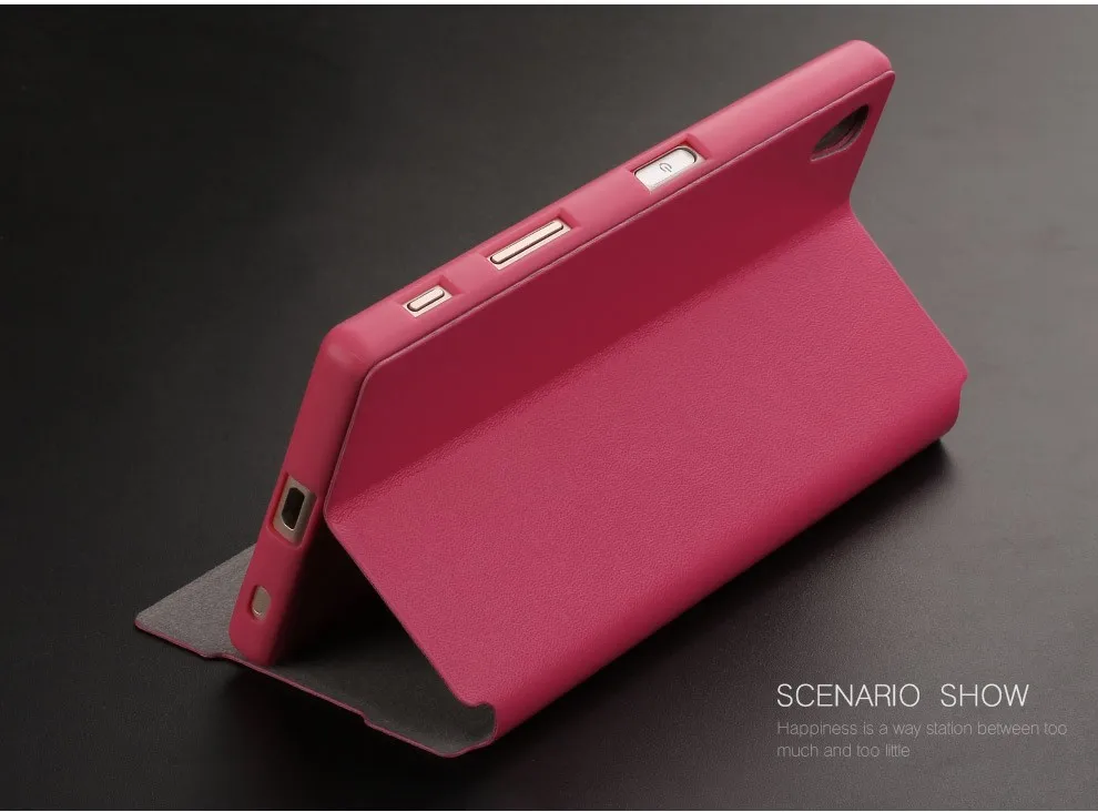 plum X-Level Роскошный деловой чехол из искусственной кожи для sony Xperia Z5 E6603 E6653 флип-чехол для sony Z5 чехол-подставка ультра тонкий чехол fundas - Цвет: plum