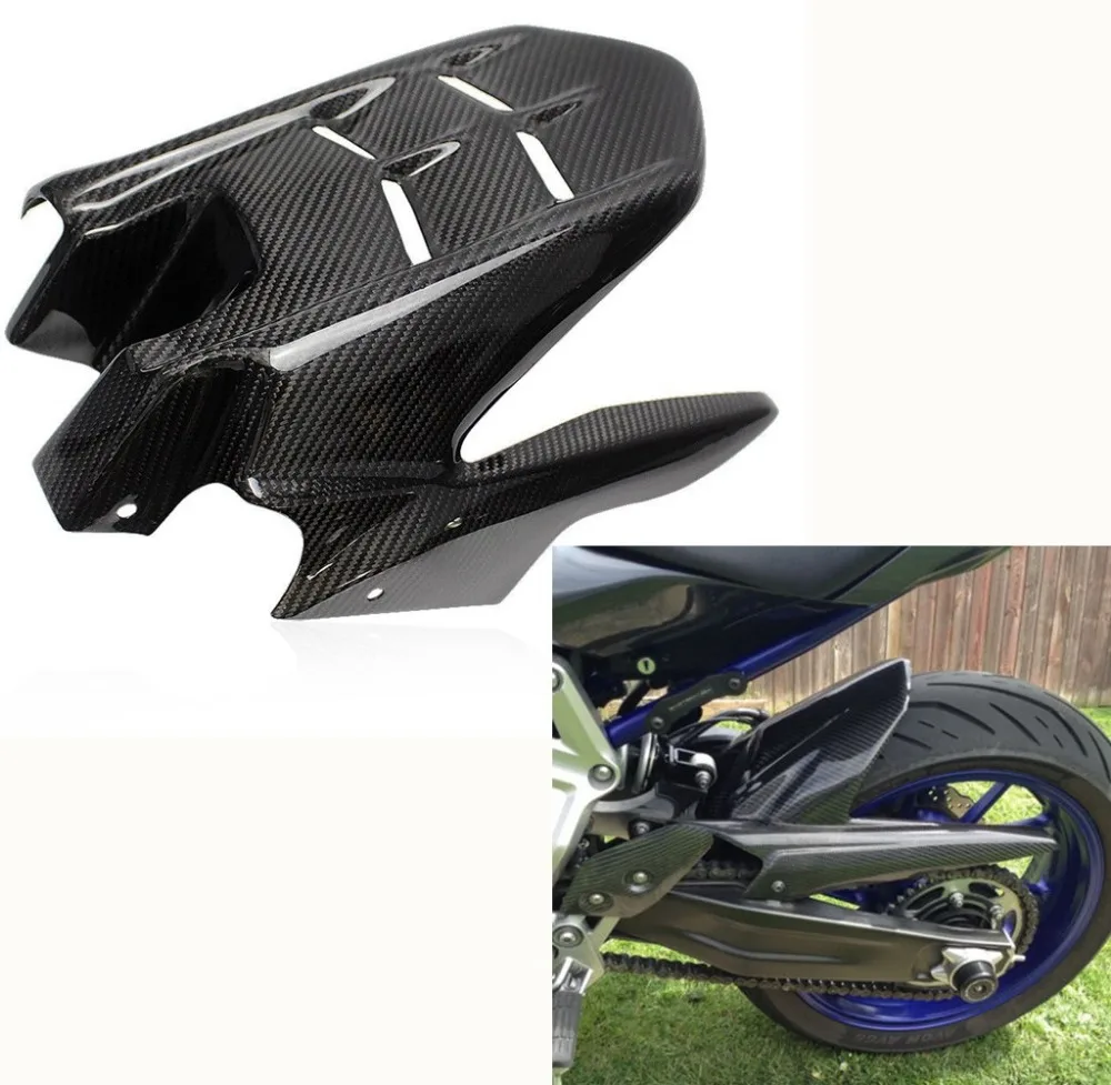 Заднее крыло мотоцикла Hugger Fender 100% Настоящее углеродное волокно для 2013 2014 2015 2016 2017