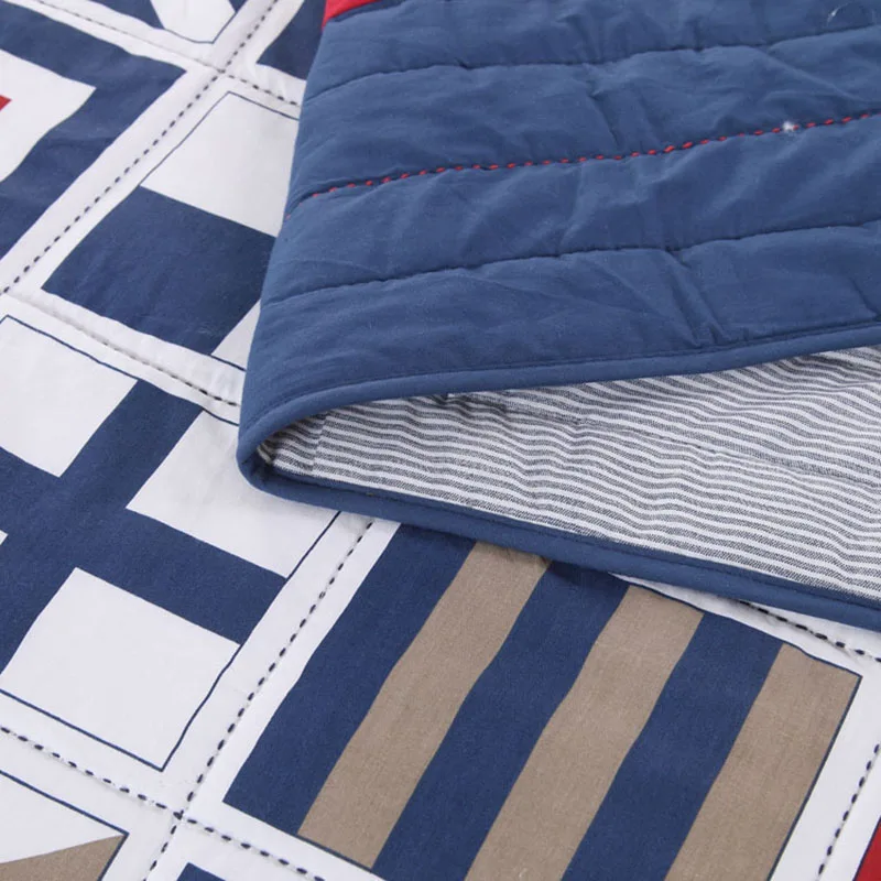 3 шт./4 шт. хлопковое стеганое покрывало на кровать | Дом и сад