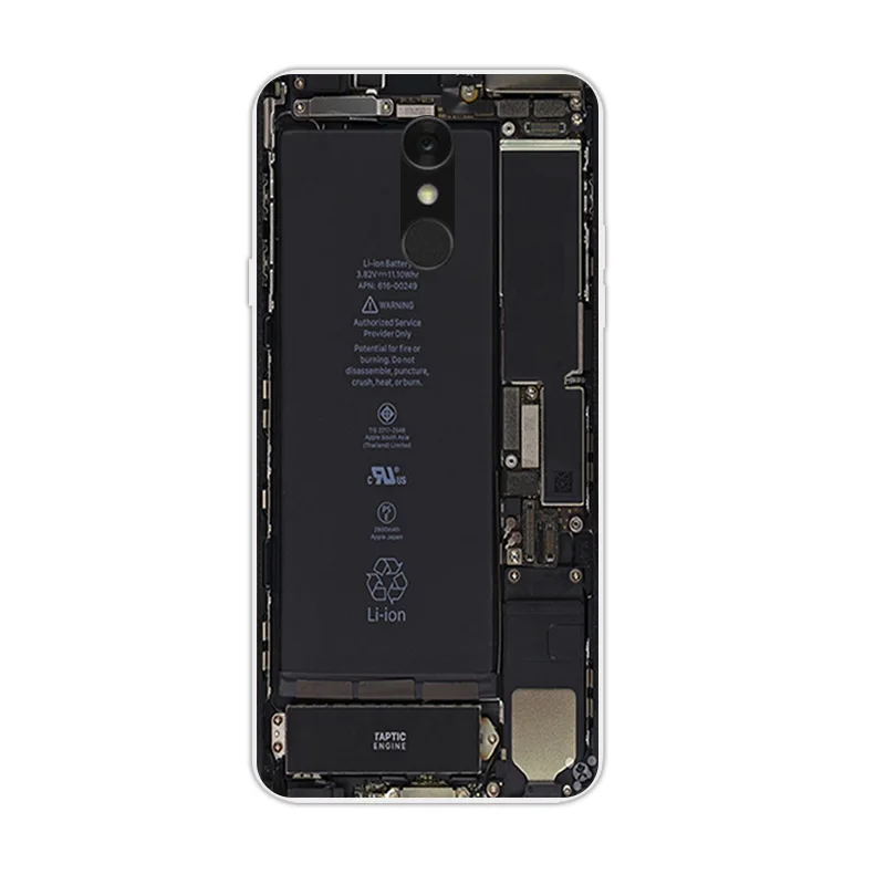 5 дюймов для Funda LG Q7 + Scen чехол телефона мягкий TPU прозрачный задняя крышка