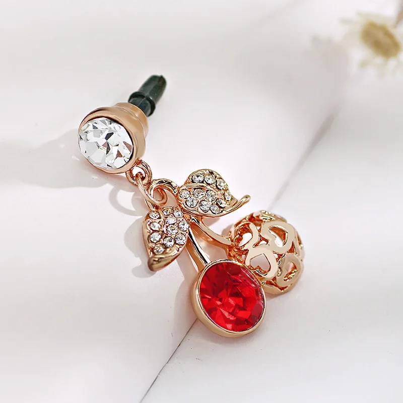 Small Cherry Cute Mobile Phone Dust Plug Fashion Accessories Earplugs | Мобильные телефоны и аксессуары