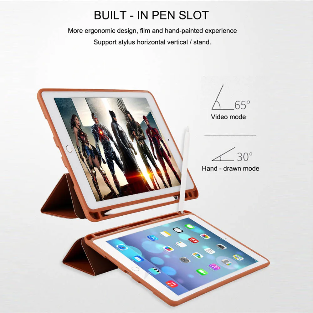 Защитный чехол из искусственной кожи 7 9 дюйма для Apple iPad Mini 5 2019 с держателем