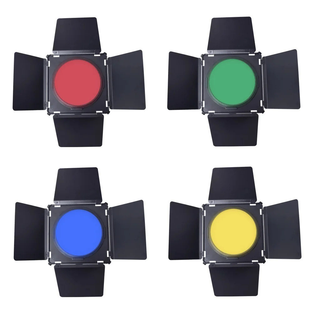 Студия Barndoor + сетка 4 цвета фильтр гель для Elinchrom 21 см стандартный отражатель|filter