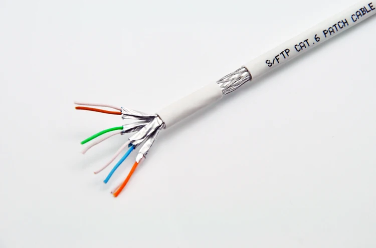 Гигабитная сеть CAT6 S-FTP сыпучий патч сырой кабель AWG26 многожильные медные провода