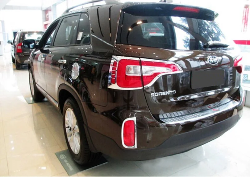 4 шт. хромированные передние и задние противотуманные фары для Kia Sorento 2014 2015|trim