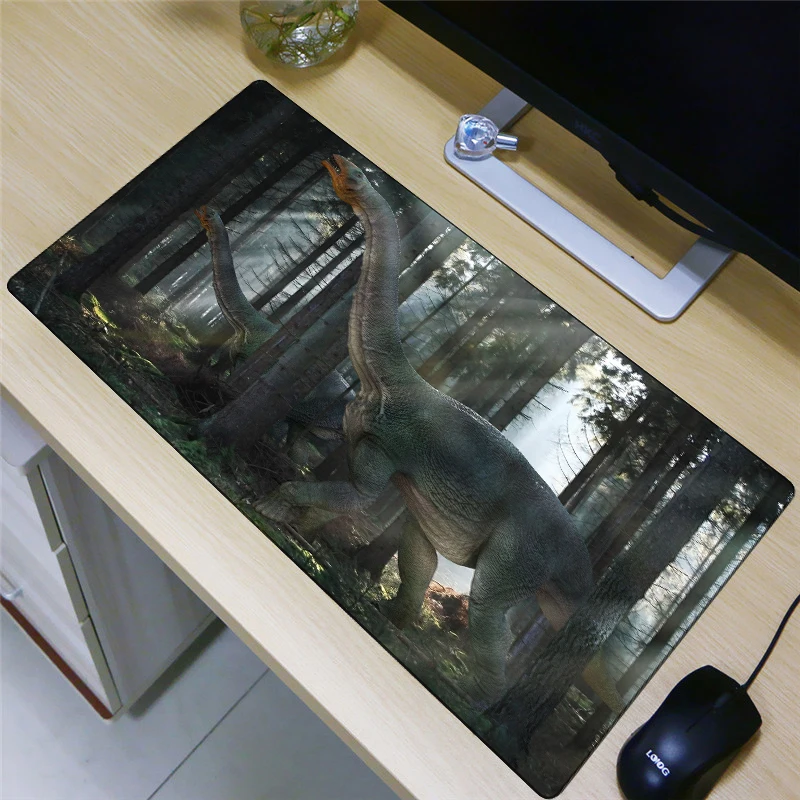 FFFAS 80x40 см Большой размер коврик для мыши динозавр Юрский период тираннозавр рекс Дракон модный коврик для мыши супер Настольный коврик планшетный ПК