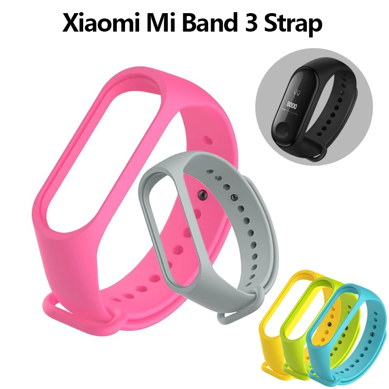 Silicone Mi Band 3 Bracelet Strap Miband Colorful Wristband Replacement Smart For xiaomi Accessories | Электроника