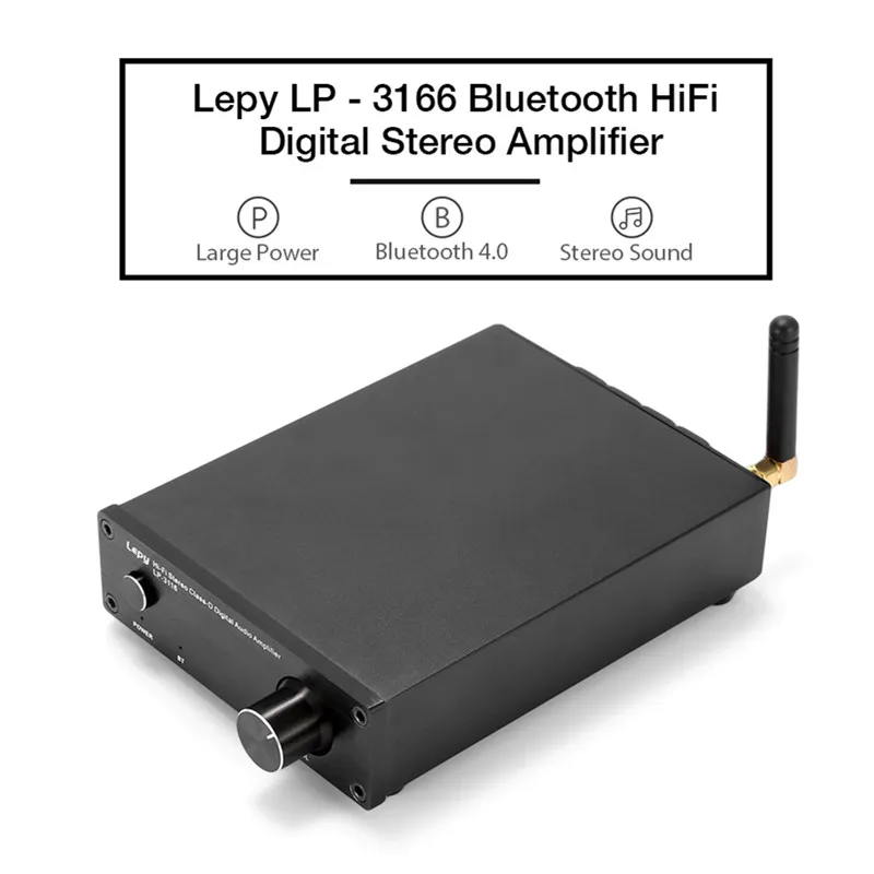 Lepy LP 3166 Bluetooth усилитель 2 канал HiFi Цифровой стерео аудио|Стереоусилители| |
