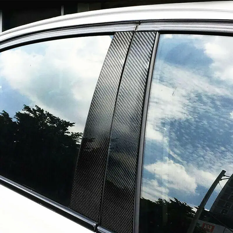 Один набор наклеек из углеродного волокна для окон BMW E90 F30 F10 X3 | Автомобили и