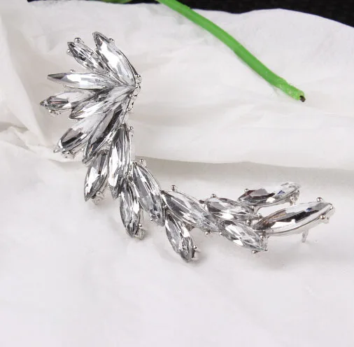 1 шт. зажим для правого уха Модные хрустальные горячие серьги ювелирные изделия