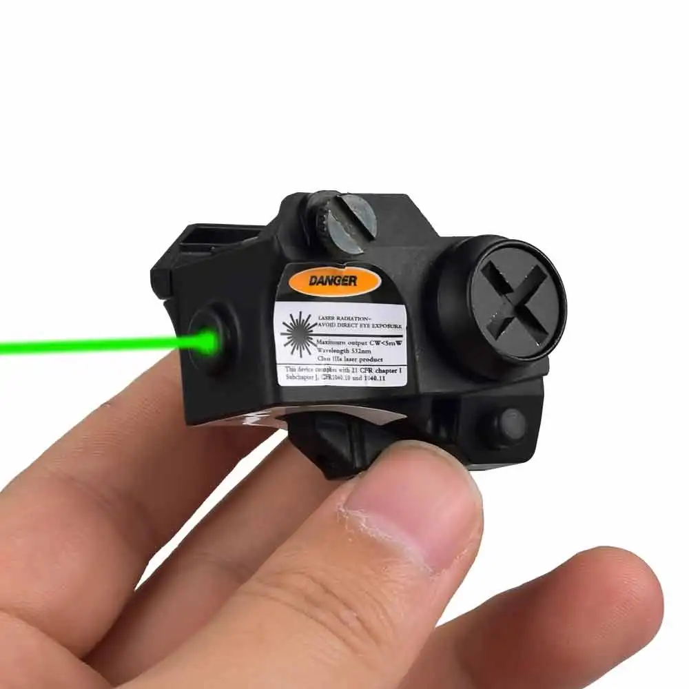 Laserspeed Мини зеленый пистолет с лазерным прицелом с Пикатинни S& W Marui зеленый лазерный компактный пистолет как Beretta PX-4 - Цвет: Черный