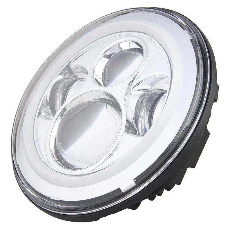 

TNOOG For Jeep Wrangler JK CJ LED Halo Ring Round car Light 7 Inch 40W Headlight For Lada Niva 4x4 Urban UAZ Hunter