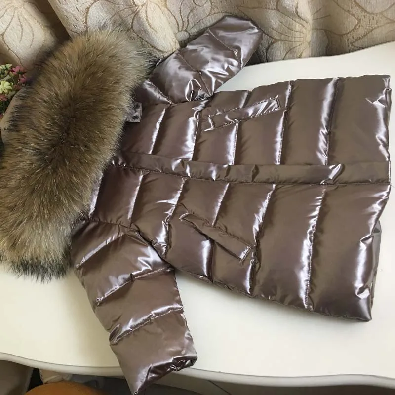 Детский пуховик, костюм зимний комбинезон для девочек, русская детская парка, куртка модный детский зимний костюм толстое длинное пальто, 80 до 150