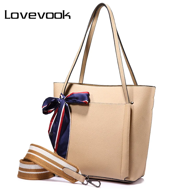 Lovevook женская сумка большого объёма высокого качества с бантиком|fashion handbag|handbags