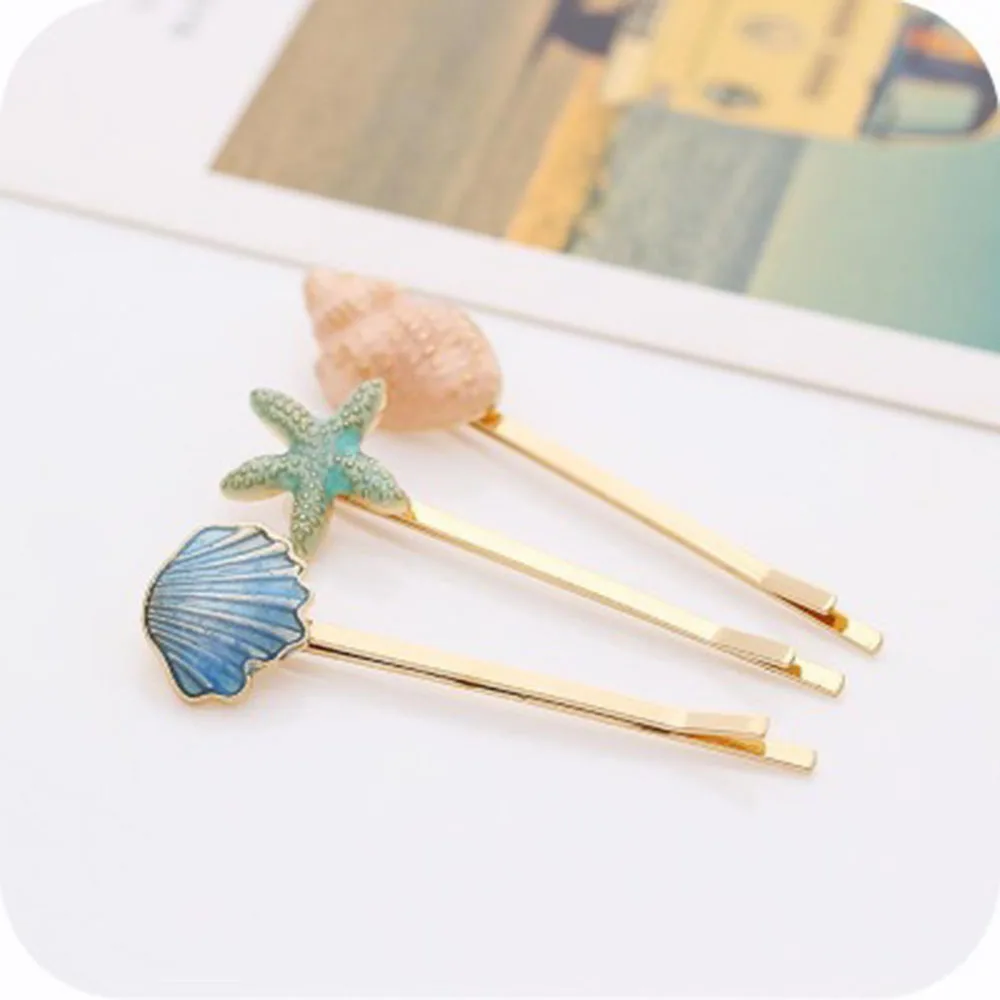 Женская заколка для волос в виде морской звезды| |