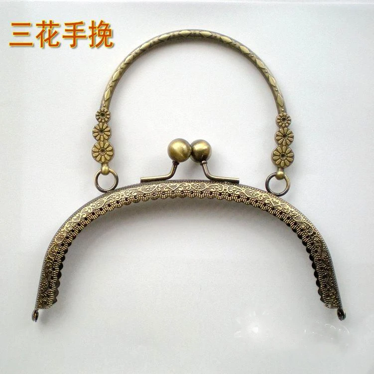 Женский кошелек с металлической застежкой и ручкой аксессуары для сумок сделай