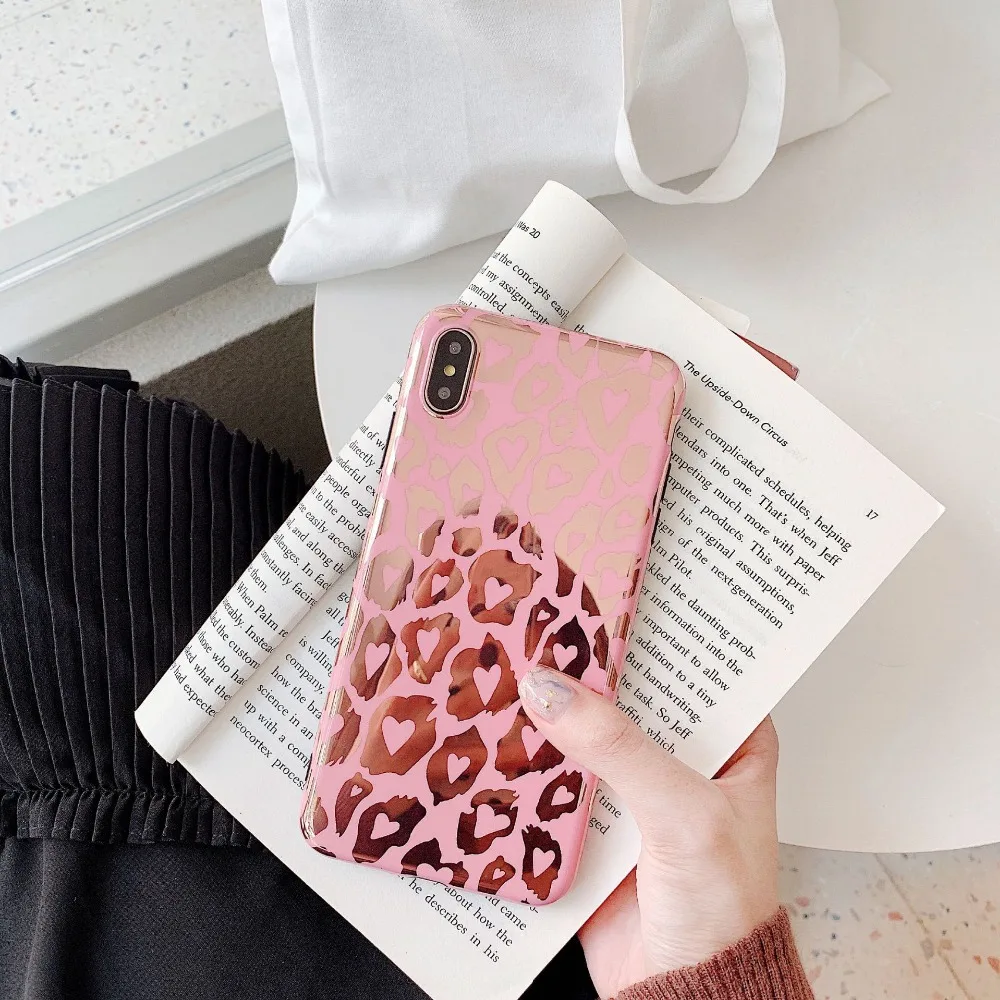 Модный леопардовый чехол с золотым принтом для телефона iPhone XS Max XR X 6 6s 7 8 Plus задняя