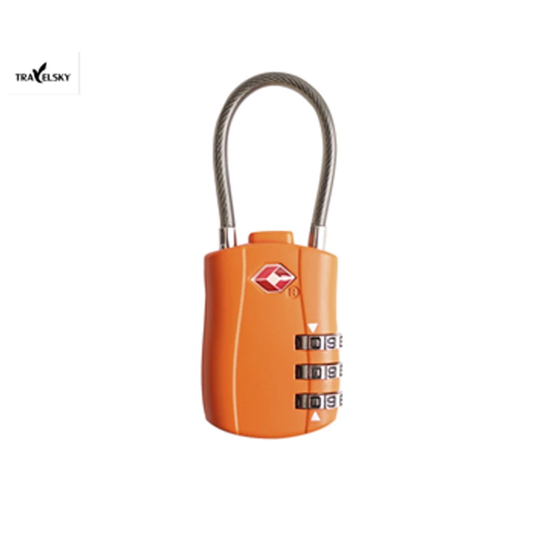 TSA таможенный замок для багажа металлический корпус Копер с трехслойным паролем