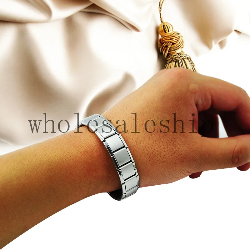 Серебряный титановый браслет для здоровья мощность нано энергия германий