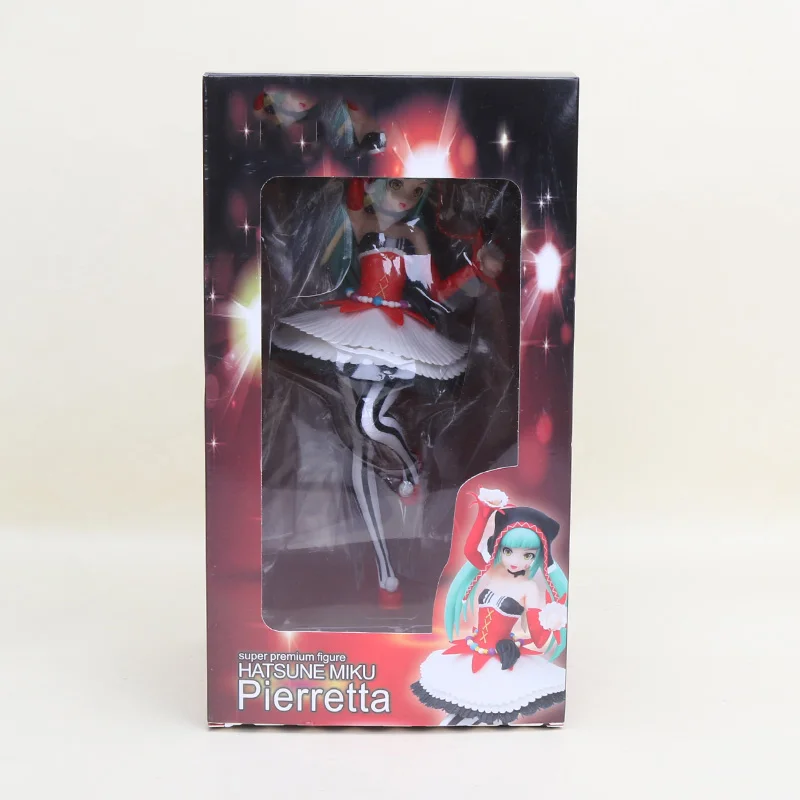 cos joker in box 18 см аниме розовый Хацунэ Мику Сакура Фигурки игрушки Мику спелгоед девушки ПВХ фигурка модель игрушки - Цвет: cos joker in box