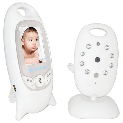 

Baby Monitor VB601 Video With Camera Audio Wireless 2.4Ghz LCD 2 Way Talk Night Vision IR LED Temperature Monitoring 8 Lullaby