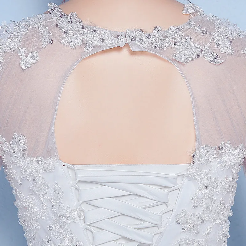 Роскошный вышивка с Свадебные платья Новое Vestido de Noiva Casamento кружевное с рукавом до локтя De Mariage