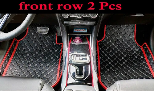 front row 2 Pcs Автомобильные коврики для Mercedes Benz A B C E class W211 W212 W204 W205 W176 W169 W245 W246 всепогодные ковры - Название цвета: front row 2 Pcs