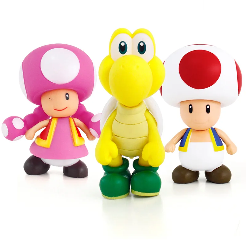 13 см Super Mario Bros Луиджи Марио Йоши коопа производитель Odyssey гриб toadettte ПВХ Фигурки