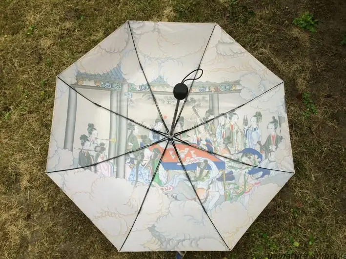 Литературный зонтик креативный китайский Ретро стиль прозрачный солнечный и