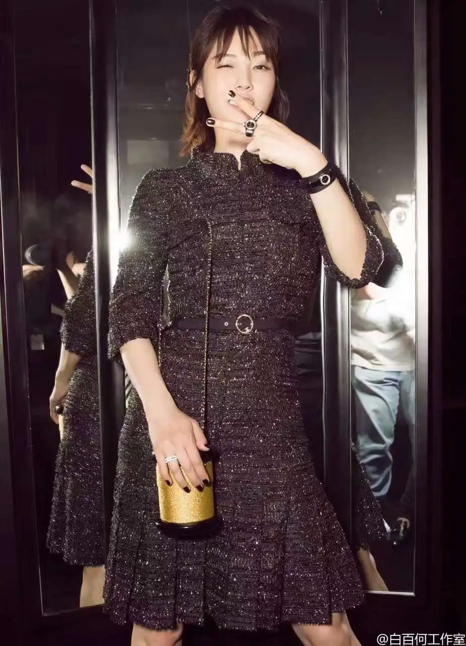 Новинка 2016 зимнее платье для женщин элегантное твидовое офиса потрясающее