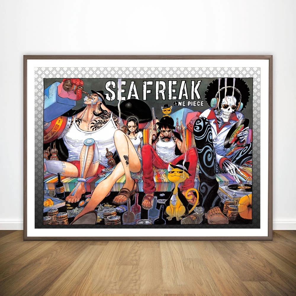 

One Piece Japanese Anime Wall Art Paint Wall Decor Canvas Prints Canvas Art Poster Oil Paintings No Frame