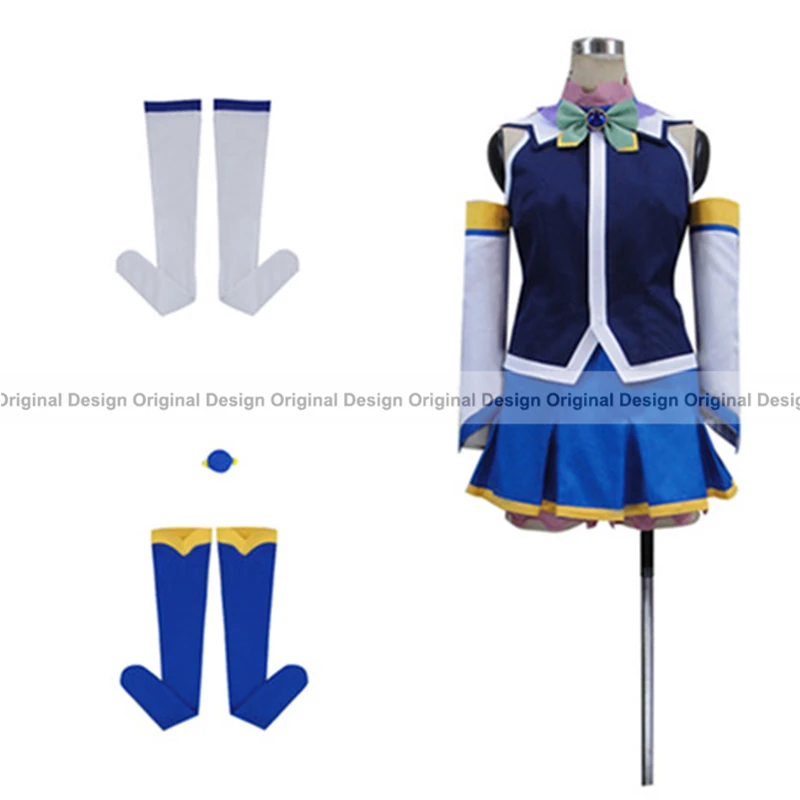 Design 02 Коносуба: Божье счастье в этом прекрасном мире! Aqua Kazuma Sato Wiz Wizu персонажи косплей костюм, возможно индивидуальное изготовление на заказ - Цвет: Design 02