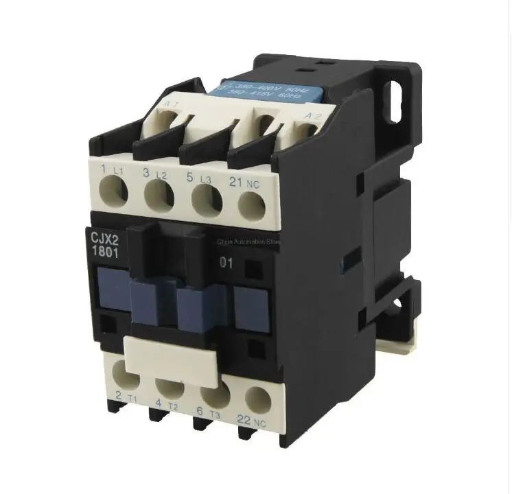 Реле стартера двигателя контактора переменного тока CJX2 1801 3 POLE + 1NC 220V/380V 18A COIL 4/7.5KW