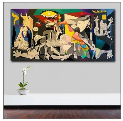 Полноразмерная Алмазная картина Wlong Пабло Пикассо Guernica Pop Art из страз вышивка