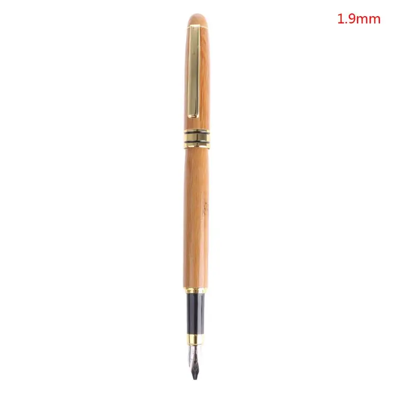1.9mm Бамбуковая каллиграфия художественная авторучка зубило остроконечное перо 0,7 мм-3,0 мм пишущий инструмент - Цвет: 1.9mm
