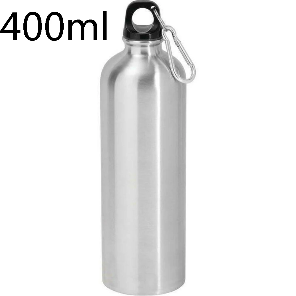 400ml Наружная бутылка для воды с двойными стенками, с вакуумной изоляцией, для спортивного зала, металлическая колба - Цвет: 400ml